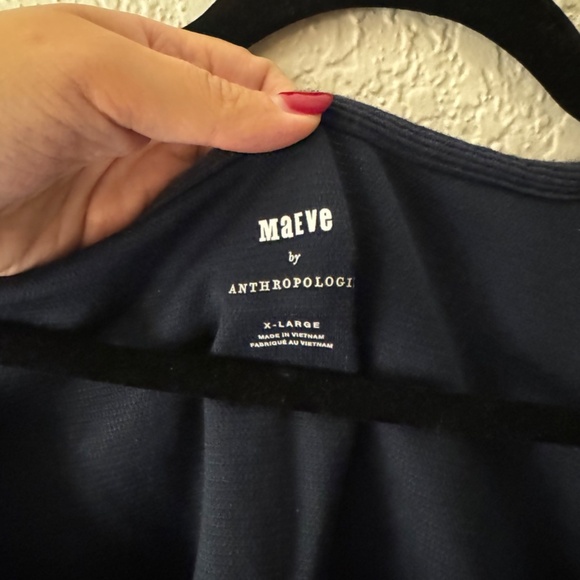 Anthropologie Maeve Ribbed Tired blouse - Picture 4 of 6